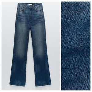 Zara Women's Boot Cut Jeans - Deep Blue